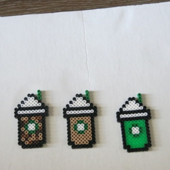 Perler Beads Other Perler Starbucks Frappuccino Drink Keychain